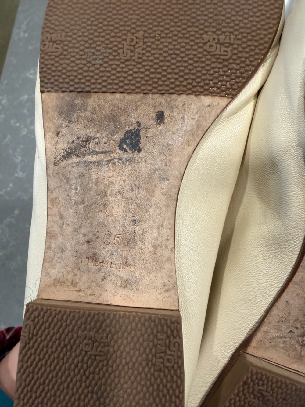 Aeyde Uma Mary-Jane Flats in Creamy Nappa - Picture 12 of 12